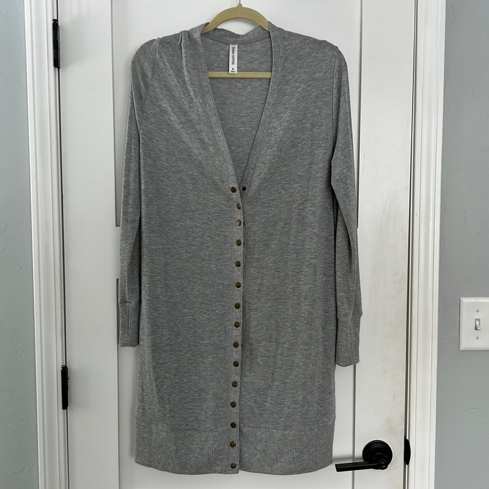 Grey Cardigan with Pockets